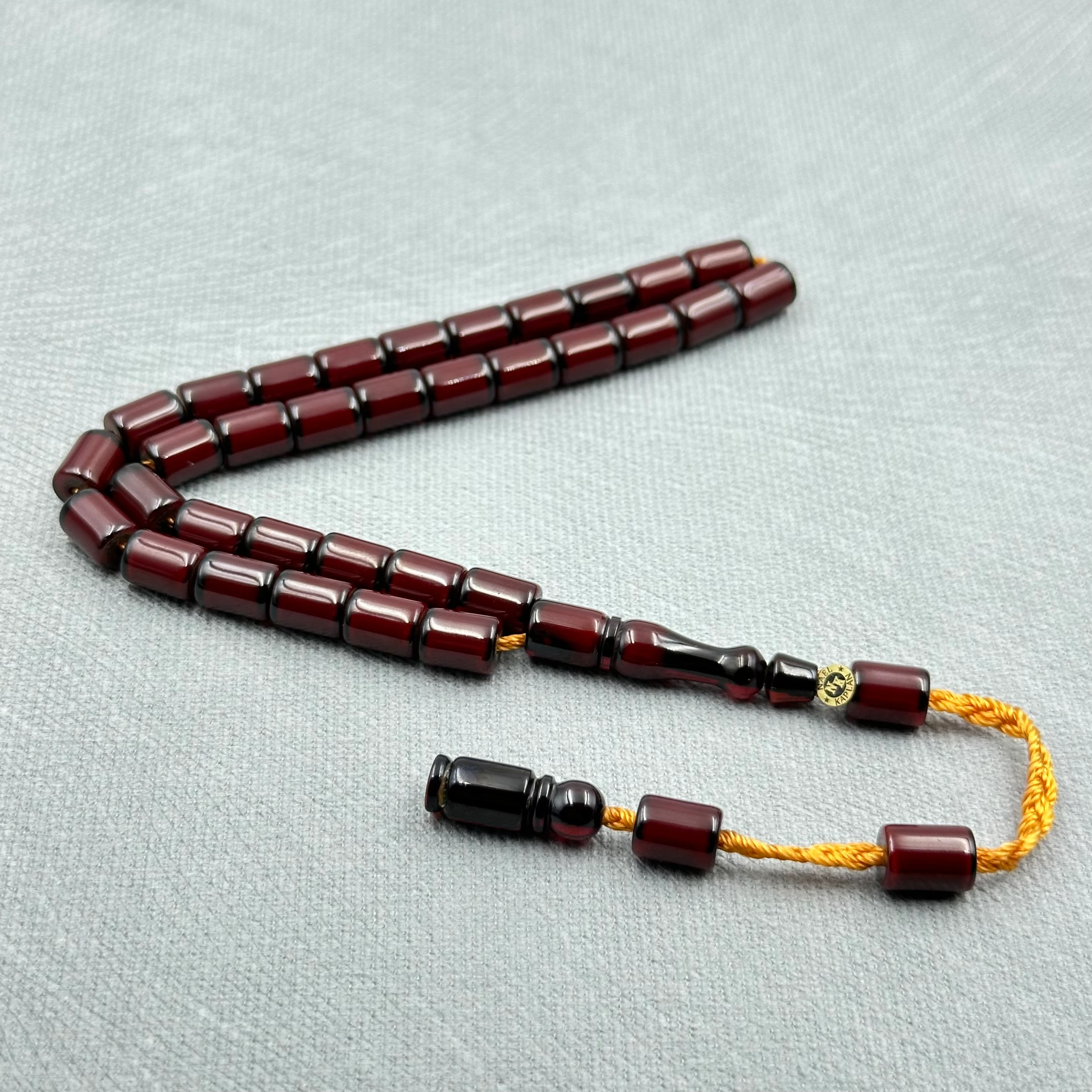 Nael KAPLAN Usta İşçilikli Bordo Katalin Kanayan Bağa Kesim Tespih